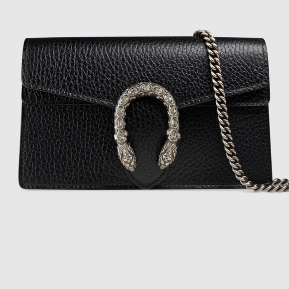 Gucci Handbags - Gucci Dionysus Super Mini black leather